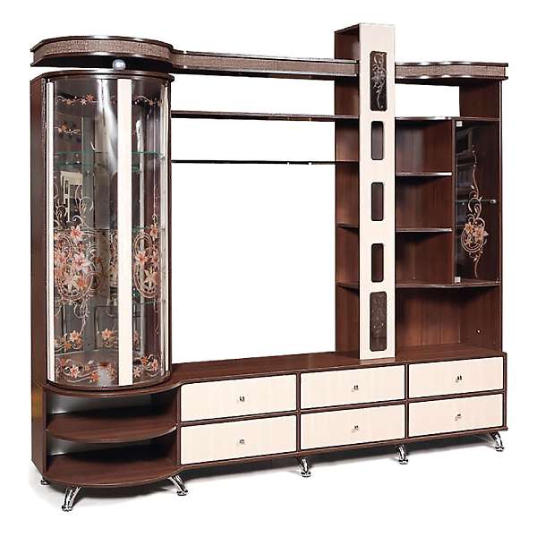 Купить шкаф комбинированный с витриной орфей-11 л кмк 0364.1 - 79 955 руб.