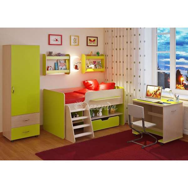 Купить детская стенка легенда №11 с полками - 32 260 ₽