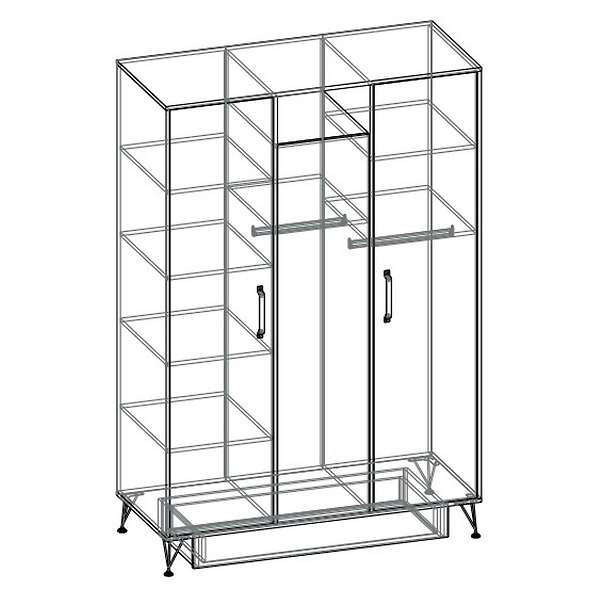 Купить шкаф трехстворчатый с зеркалом алекса - 32 130 руб.