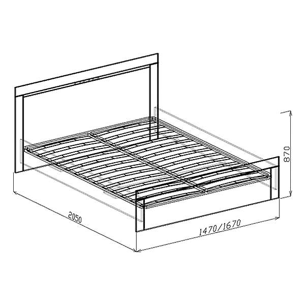 Купить кровать 1,6 токио - 14 883 руб.