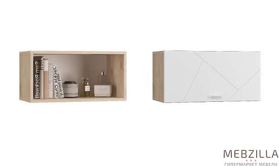 Купить скайлайн шкаф настенный (600) с горизонтальной дверью белый - 2 846 руб.